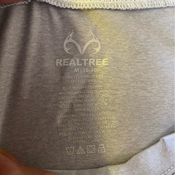 Real Tree Gray Men's Shirt, 2 Set - Picture 6 of 7